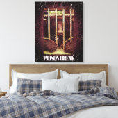 Gevangenisbreek - Gewikkeld Canvas Afdruk (Insitu (Slaapkamer))
