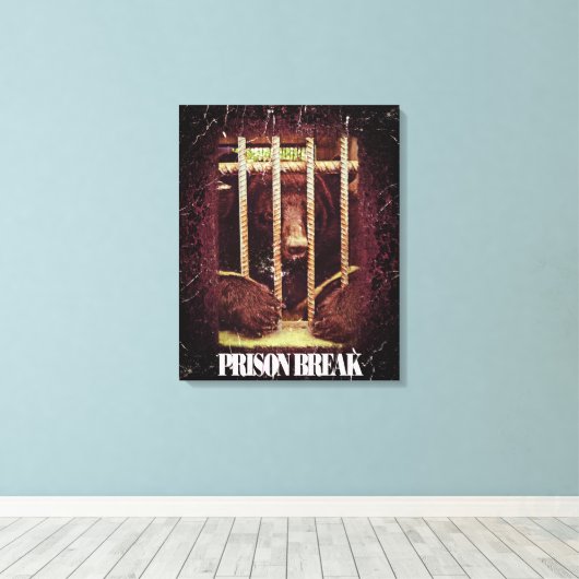 Gevangenisbreek - Gewikkeld Canvas Afdruk (Insitu (Houten vloer))