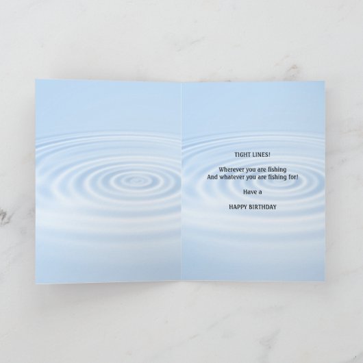 Gevangeniscard voor een visser kaart (Binnen)