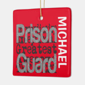 Gevangenisgarde Extraordinaire CUSTOM Keramisch Ornament (Links)