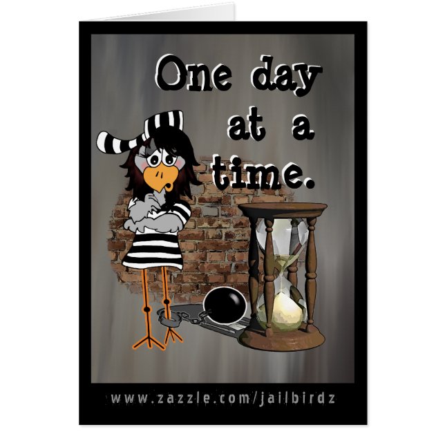 Gevangeniskaart: Vrouw Jailbird (Voorkant)