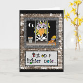 Gevangeniskaart: Vrouw Jailbird Kaart (Gele Bloem)