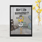 Gevangeniskaart: Vrouw Jailbird Kaart (Gele Bloem)