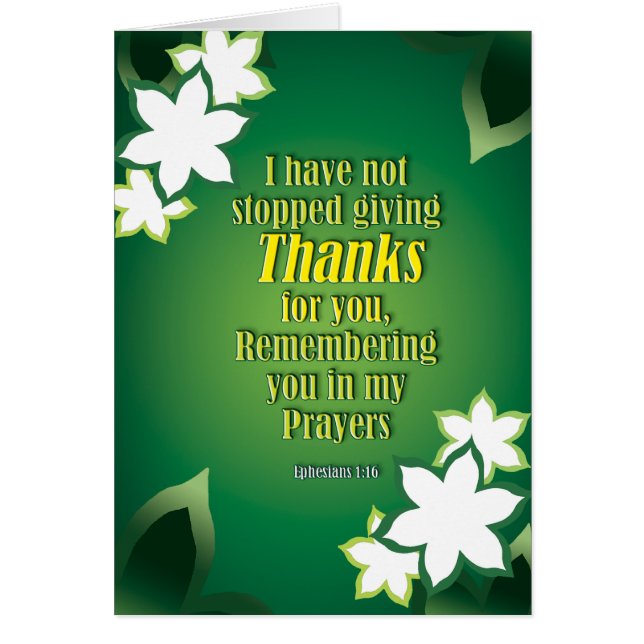 Gevangeniskaarten - Ephesianen 1:16 (Voorkant)