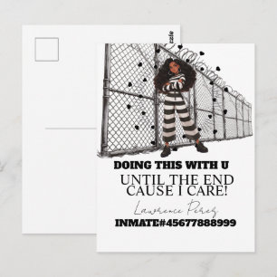 Gevangeniskaarten Lange Afstand Doen Tijd Briefkaart