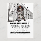 Gevangeniskaarten Lange Afstand Tijd Uitzitten Briefkaart (Voorkant)