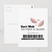 Gevangeniskaarten Lange Afstandsbezoek Briefkaart (Voorkant / Achterkant)