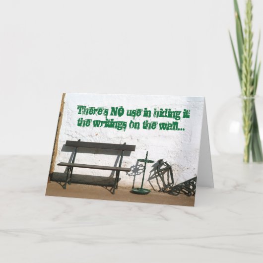 Gevangeniskaarten - Schrijven over de muur Kaart (Voorkant)