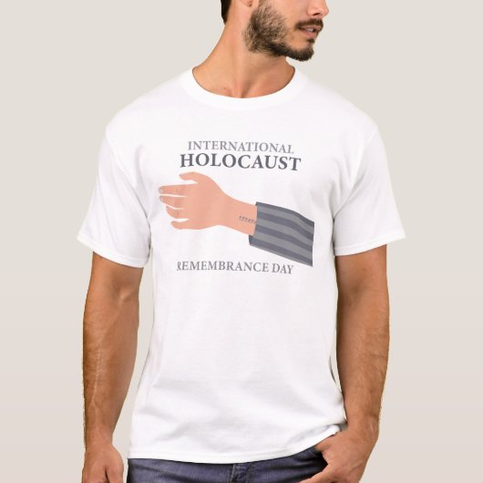 Gevangenisnummer Holocaust Herdenking T-shirt (Voorkant)