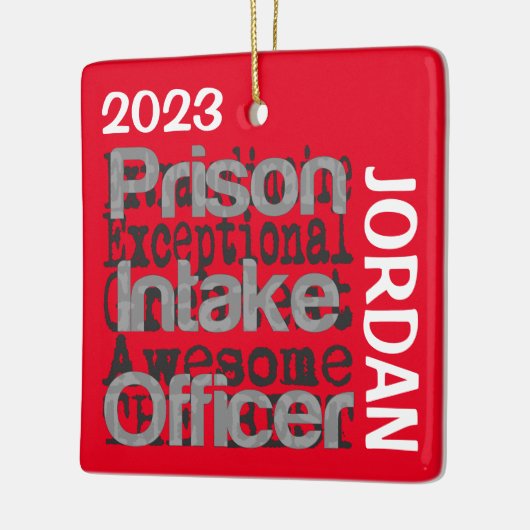 Gevangenispersoneel Buitengewoon DOUANE Keramisch Ornament (Links)