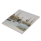 Gevangenisschepen uit de "Costume of Great Britain Tegeltje (Zijkant)