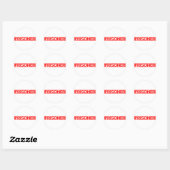 Gevangenisstempel Ronde Sticker (Vel)