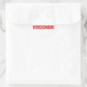 Gevangenisstempel Ronde Sticker (Tas)