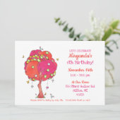 Gevangenisuitnodiging van het meisje met gelaagde  kaart (Staand voorkant)