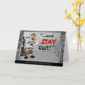 Gevangenisvrijgavekaart: Jailbird Kaart (Gele Bloem)