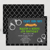 Gevangeniszaal Uitnodiging om te ontsnappen (Voorkant / Achterkant)