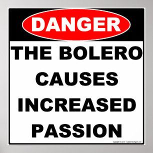Gevaren van Bolero-Poster Poster