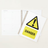 Gevaren Waarschuwingsbord Geel Driehoek Uitroeptek Planner (Display)