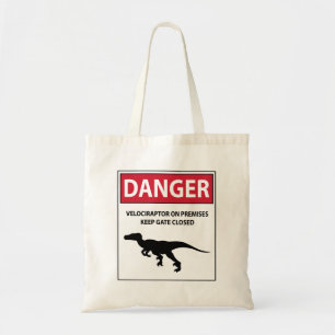 Gevarenbord (Raptors) Tote Bag