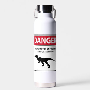 Gevarenbord (Raptors) Waterfles