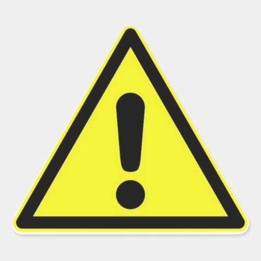 Gevarenbordsticker Sticker (Voorkant)