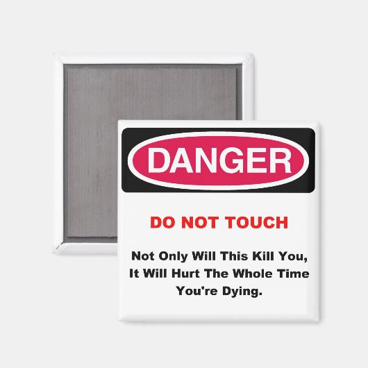 gevarenmagneet magneet (Voorkant / Achterkant)
