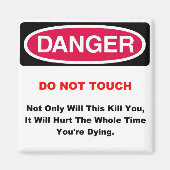 gevarenmagneet magneet (Voorkant)