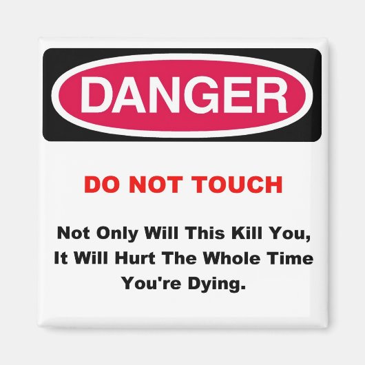 gevarenmagneet magneet (Voorkant)