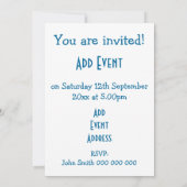 Gevarenontwerp elke gelegenheid kaart (Achterkant)