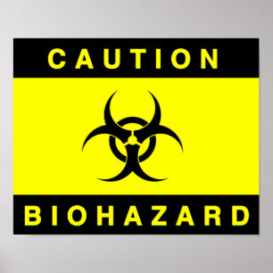 Gevarenposter Biologische Agentia Poster