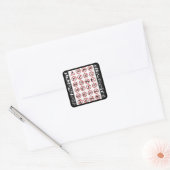 Gevarensignalen (3) vierkante sticker (Envelop)