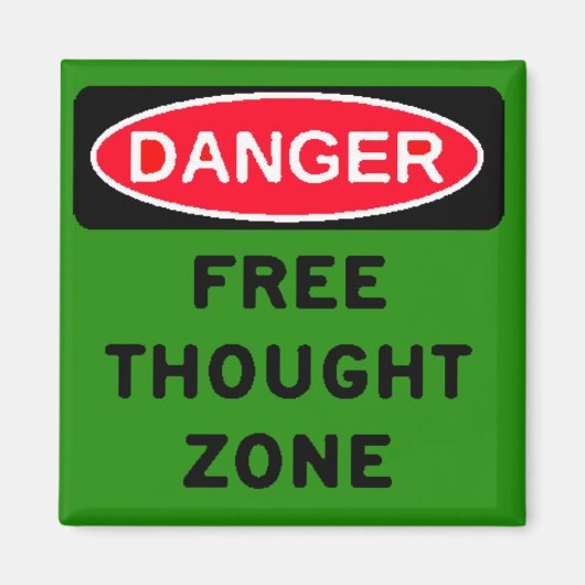 Gevarenvrije gedachtezone magneet (Voorkant)