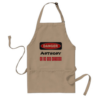 Gevarenwaarschuwing Funny Apron Standaard Schort