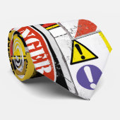 Gevarenwaarschuwing, gevaarsetiket, biorisicocolla stropdas (Opgerold)