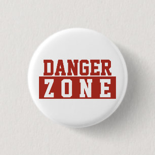 Gevarenzone / Minimalistische Moderne Eenvoudige R Ronde Button 3,2 Cm