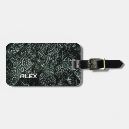 Gevarieerd gebladerte - Donkergroene bladeren met  Bagagelabel (Voorkant horizontaal)