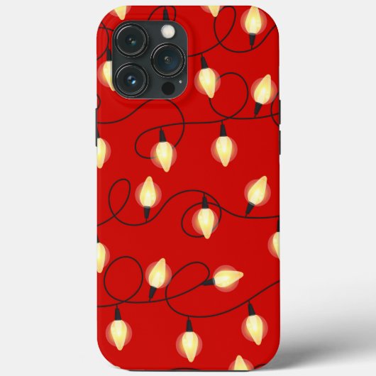 gevarieerd kerstlichtpatroon Case-Mate iPhone case (Achterkant)
