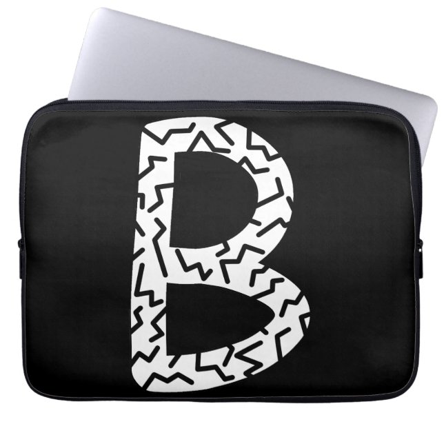 Gevarieerd patroon B Laptop Sleeve (Voorkant)