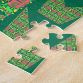 Gevarieerde bloemenvleugels legpuzzel (Zijkant)