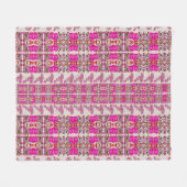 Gevarieerde bloemrozen fleece deken (Voorkant (Horizontaal))