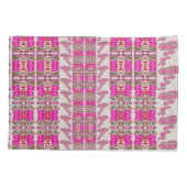 Gevarieerde bloemrozen kussensloop (Achterkant)