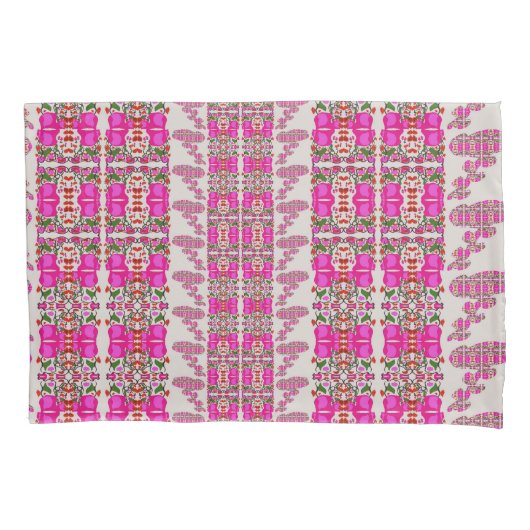 Gevarieerde bloemrozen kussensloop (Voorkant)