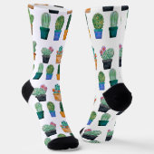 Gevarieerde Cactusplanten Thunder_Cove Sokken (Gebogen)