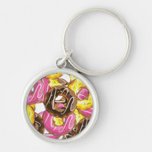 Gevarieerde Donuts Sleutelhanger