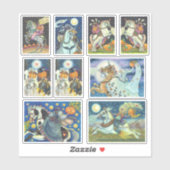 GEVARIEERDE KOPLOZE RUITER RUITSTER HALLOWEEN STICKER (Vel)