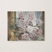  gevarieerde landbloemen met grijze hemel legpuzzel (Horizontaal)