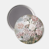  gevarieerde landbloemen met grijze hemel magneet (Voorkant / Achterkant)