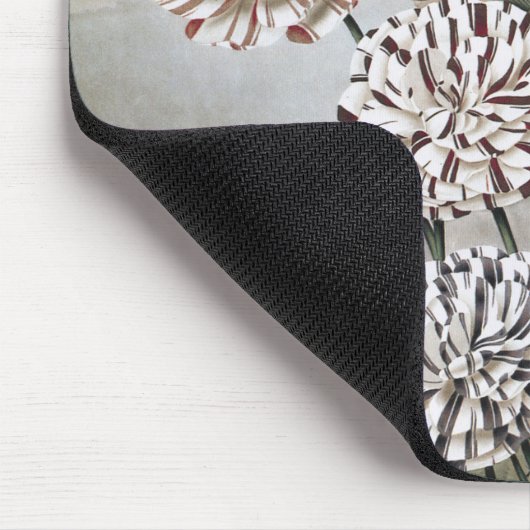 gevarieerde landbloemen met grijze hemel muismat (Hoek)