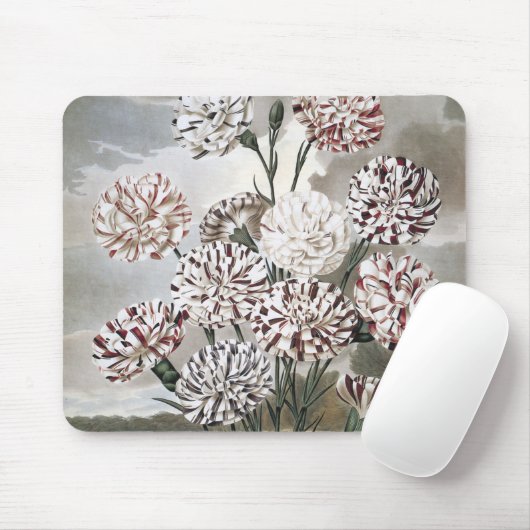  gevarieerde landbloemen met grijze hemel muismat (Met muis)