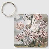  gevarieerde landbloemen met grijze hemel sleutelhanger (Voorkant)